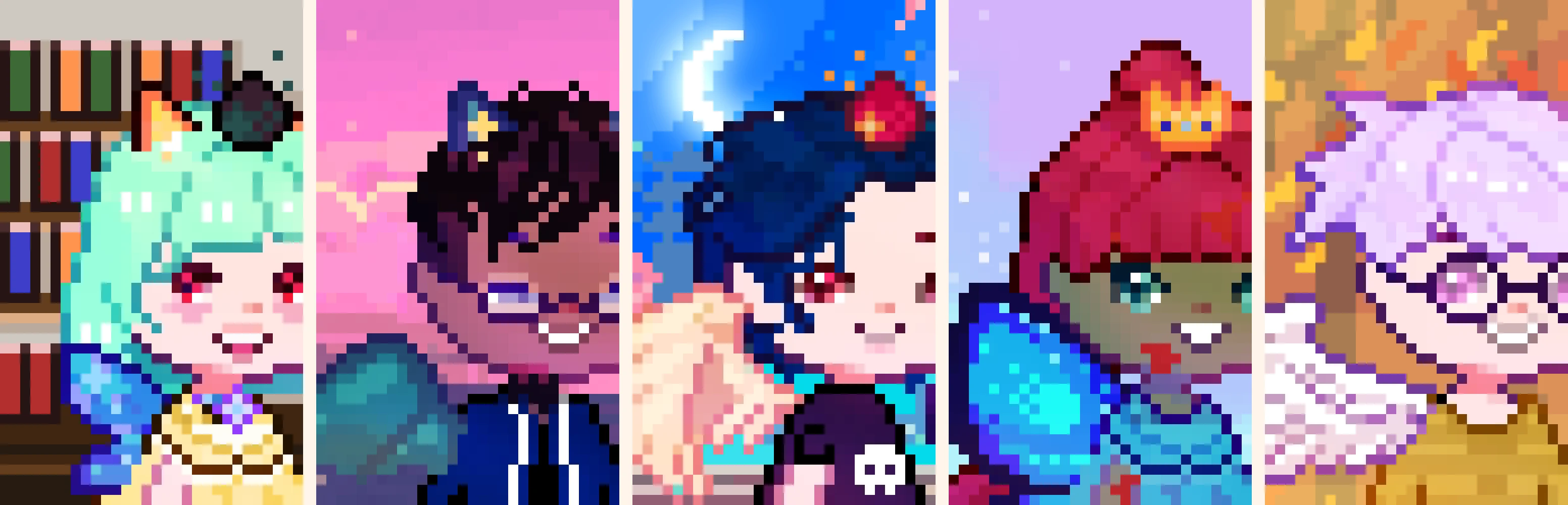 Five Eternals character portraits